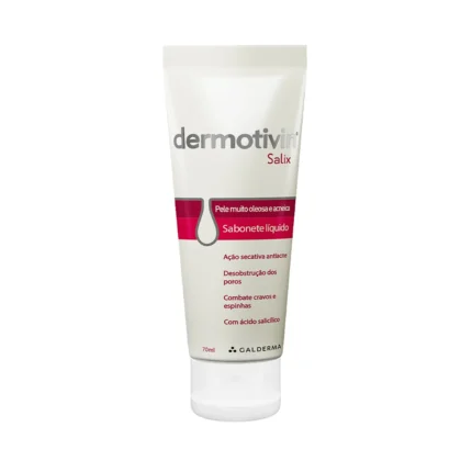 Sabonete Líquido Facial Dermotivin Salix Pele Oleosa e Acneica 70ml