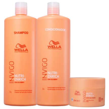 Kit Wella Professionals Invigo Nutri-Enrich Triplo Salon (3 Produtos)