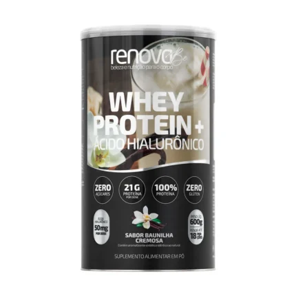 Whey Protein + Ácido Hialurônico Renova Be Baunilha Cremosa 600g