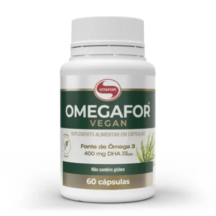 Suplemento Alimentar Omegafor Vegan Vitafor Ômega 3 60 Cápsulas