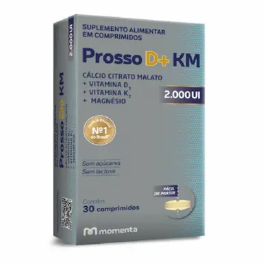Prosso D+ KM 2.000UI Com 30 Comprimidos